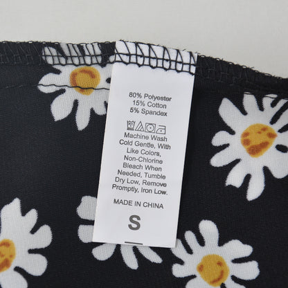 Chiffon Slim Literary Daisy Skirt