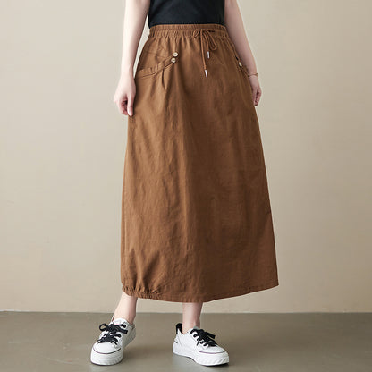High Waist Long Skirt