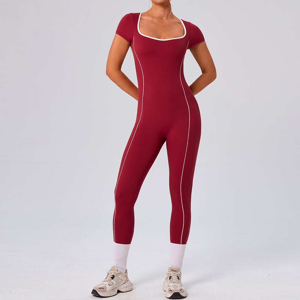 Womens Slim-fit Yoga Jumpsuit