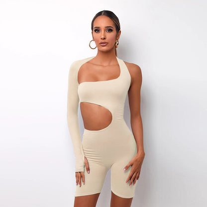 Women Yoga Suits Off Shoulder Tops And Shorts Tops 2pcs Set