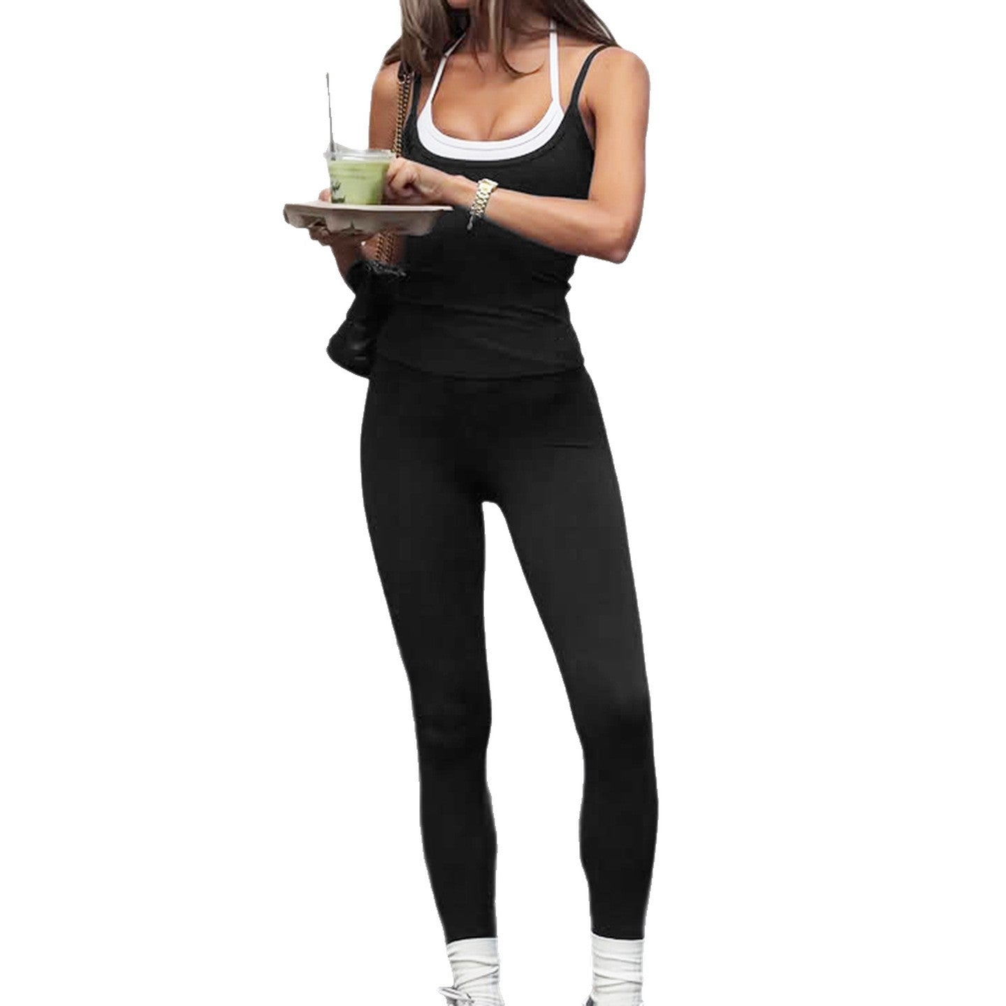 Womens Stylish Casual Versatile Strap Jumpsuit