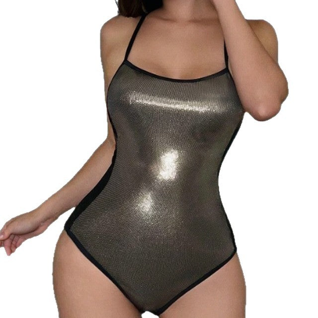 Womens Figure-hugging One-piece Swimsuit
