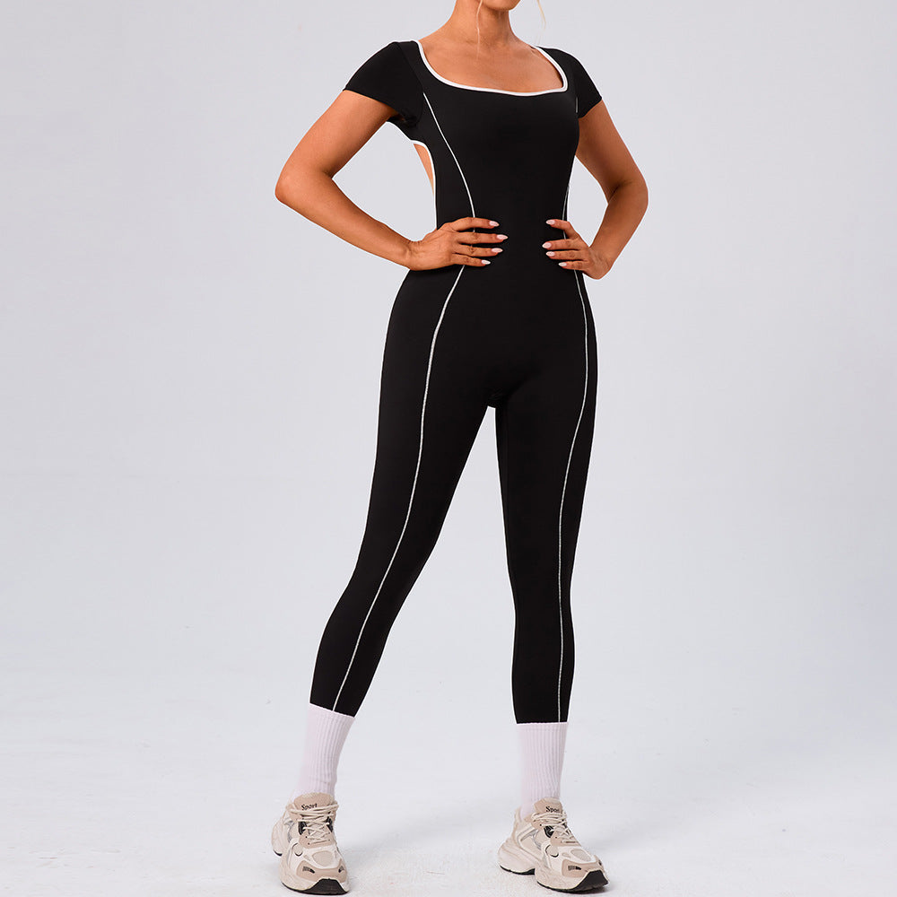 Womens Slim-fit Yoga Jumpsuit