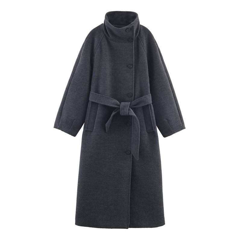 Women's Belt Overcoat Coat
