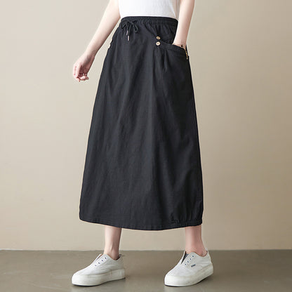 High Waist Long Skirt